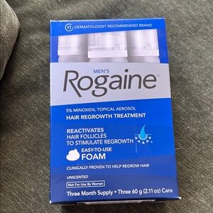 Rogaine Men's Hair Regrowth Treatment Foam - Blue